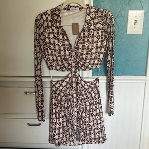 70s style dress. brand new